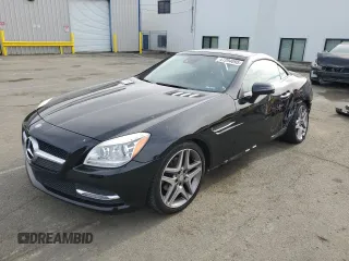 2015 Mercedes-Benz SLK-Class SLK 250 with VIN WDDPK4HA6FF097181, listed as a Copart auction lot 47294895 with 168,489 mi miles and Salvage Title. Bid and sale history available at carsss.com. Image 1.