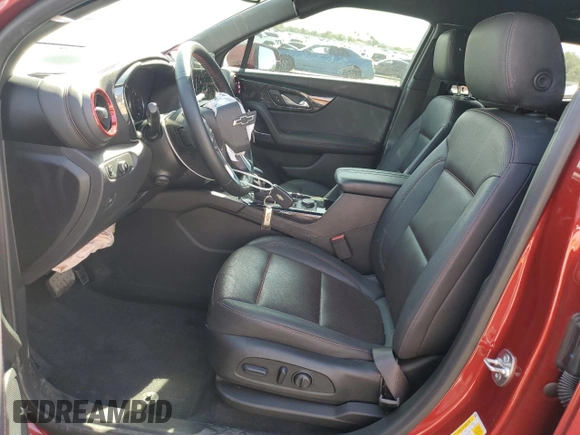 2024 Chevrolet Blazer RS with VIN 3GNKBKRS7RS119504, listed as a Copart auction lot 62578935 with 30,253 mi miles and Salvage title. Bid and sale history available at DreamBid. Image 7.