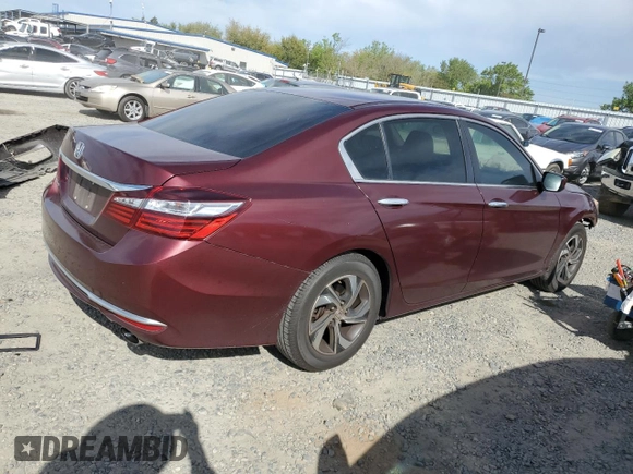 2017 Honda Accord Sedan LX with VIN 1HGCR2F3XHA133288, listed as a Copart auction lot 52798215 with 99,637 mi miles and Salvage Title. Bid and sale history available at carsss.com. Image 3.