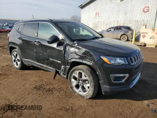 2021 Jeep Compass Limited z VIN 3C4NJDCB1MT550453, wystawiony jako Copart lot #48127825 z przebiegiem 58 285 mil mil oraz Czysty tytuł • Clean title. Historia ofert i sprzedaży dostępna na DreamBid. Obrazek 4.