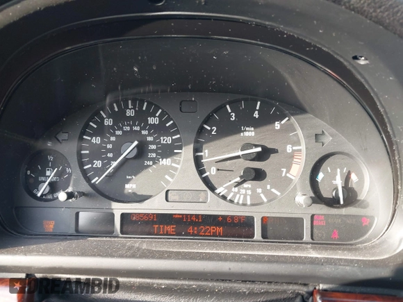 2003 BMW 5 Series 530iA with VIN WBADT63413CK29281, listed as a IAAI auction lot 41476903 with 85,691 mi miles. Bid and sale history available at carsss.com. Image 7.