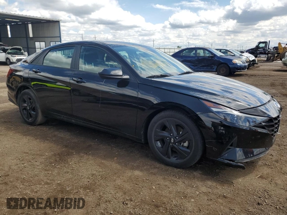 2023 Hyundai Elantra SEL with VIN KMHLM4AG3PU372242, listed as a Copart auction lot 58387375 with 13,746 mi miles and Salvage title. Bid and sale history available at DreamBid. Image 4.