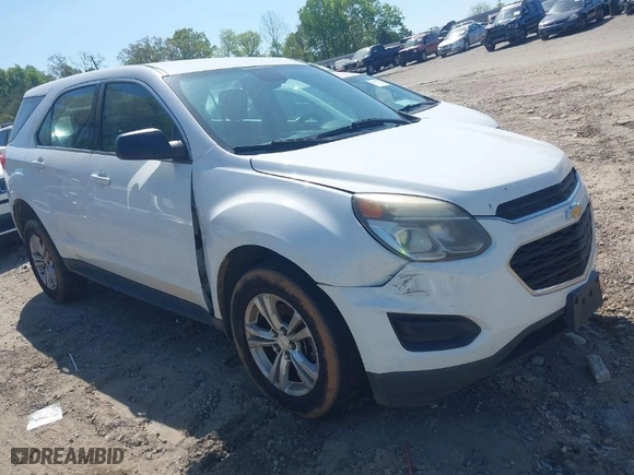 2016 Chevrolet Equinox LS with VIN 2GNFLEEK1G6184995, listed as a IAAI auction lot 42007363 with 161,460 mi miles. Bid and sale history available at carsss.com. Image 1.