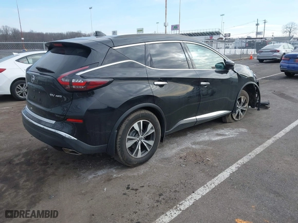 2020 Nissan Murano SV with VIN 5N1AZ2BSXLN158000, listed as a IAAI auction lot 41290253 with 80,239 mi miles. Bid and sale history available at carsss.com. Image 4.