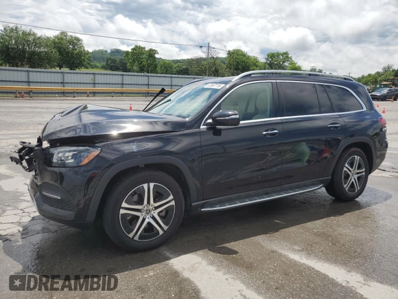 2020 Mercedes-Benz GLS 450 with VIN 4JGFF5KE7LA183941, listed as a Copart auction lot 57597715 with 68,978 mi miles and Salvage title. Bid and sale history available at DreamBid. Image 1.
