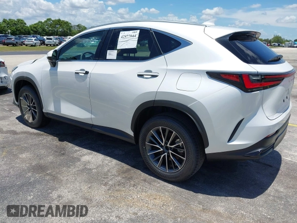 2025 Lexus NX 250 Premium with VIN 2T2GDCAZ5SC025045, listed as a IAAI auction lot 42577944 with Not provided miles and . Bid and sale history available at DreamBid. Image 3.
