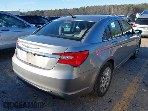 2014 Chrysler 200 LX with VIN 1C3CCBAB7EN209508, listed as a IAAI auction lot 41435883 with 271,090 mi miles. Bid and sale history available at carsss.com. Image 4.