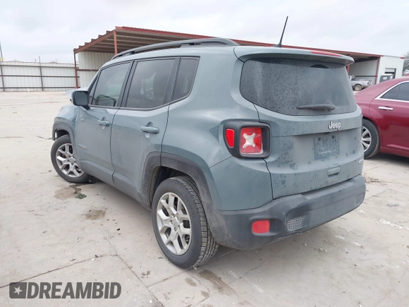 2018 Jeep Renegade Latitude with VIN ZACCJABB9JPH85547, listed as a IAAI auction lot 41511374 with 79,837 mi miles. Bid and sale history available at carsss.com. Image 3.