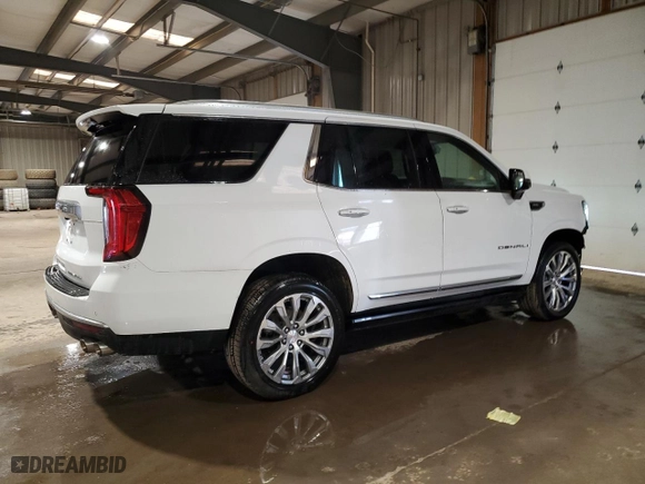 2023 GMC Yukon Denali with VIN 1GKS1DKL1PR300998, listed as a Copart auction lot 45709055 with 51,455 mi miles and Clean Title. Bid and sale history available at carsss.com. Image 3.