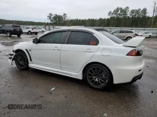 2015 Mitsubishi Lancer Evolution Final Edition with VIN JA32W7FV8FU028938, listed as a Copart auction lot 44698405 with 48,801 mi miles and Salvage Title. Bid and sale history available at carsss.com. Image 2.
