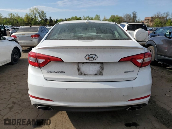 2016 Hyundai Sonata Sport with VIN 5NPE34AF9GH343247, listed as a Copart auction lot 54919635 with Not Provided miles and Salvage Title. Bid and sale history available at DreamBid. Image 6.