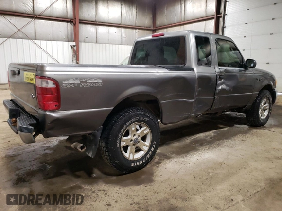 2004 Ford Ranger XL Fleet with VIN 1FTZR15E34PB17365, listed as a Copart auction lot 54625005 with 117,227 mi miles and Salvage Title. Bid and sale history available at DreamBid. Image 3.