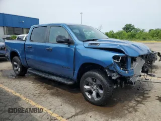 2024 Ram 1500 Big Horn with VIN 1C6RRFFG2RN210479, listed as a Copart auction lot 60485025 with 29,998 mi miles and Salvage title. Bid and sale history available at DreamBid. Image 4.