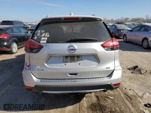 2017 Nissan Rogue SV with VIN JN8AT2MT8HW150186, listed as a Copart auction lot 82809414 with 77,784 mi miles and Salvage Title. Bid and sale history available at carsss.com. Image 6.