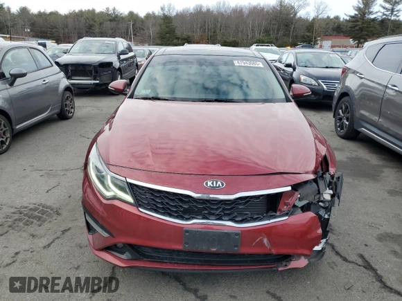 2019 Kia Optima LX with VIN 5XXGT4L30KG360552, listed as a Copart auction lot 47943085 with 50,615 mi miles and Salvage Title. Bid and sale history available at carsss.com. Image 5.