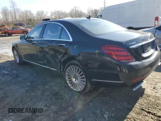 2018 Mercedes-Benz S 560 with VIN WDDUG8GB4JA369092, listed as a Copart auction lot 44637515 with 55,409 mi miles and Salvage Title. Bid and sale history available at carsss.com. Image 2.