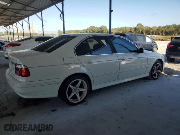 2003 BMW 5 Series 525iA with VIN WBADT434X3G026533, listed as a Copart auction lot 76182274 with 0 mi miles and Clean Title. Bid and sale history available at carsss.com. Image 3.