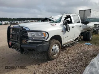 2022 Ram 3500 Tradesman with VIN 3C63RRGLXNG414758, listed as a Copart auction lot 63118034 with 24,498 mi miles and Non Repairable. Bid and sale history available at carsss.com. Image 1.