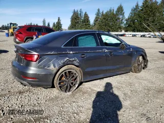 2017 Audi S3 Premium Plus with VIN WAUB1GFF9H1014461, listed as a Copart auction lot 47090995 with 85,984 mi miles and Salvage Title. Bid and sale history available at carsss.com. Image 3.