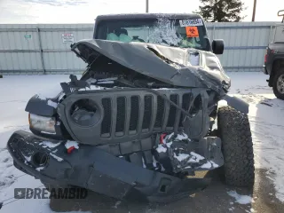 2021 Jeep Wrangler Unlimited Rubicon with VIN 1C4HJXFG0MW564456, listed as a Copart auction lot 81616694 with 0 mi miles and Salvage Title. Bid and sale history available at carsss.com. Image 5.