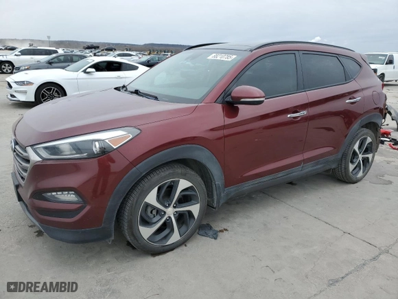 2016 Hyundai Tucson Sport with VIN KM8J33A23GU076954, listed as a Copart auction lot 88210785 with 125,974 mi miles and Clean Title. Bid and sale history available at carsss.com. Image 1.