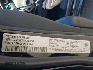 2023 Dodge Durango R/T Plus z VIN 1C4SDHCTXPC553247, wystawiony jako IAAI lot #41777693 z przebiegiem 57 760 mil mil oraz . Historia ofert i sprzedaży dostępna na DreamBid. Obrazek 9.