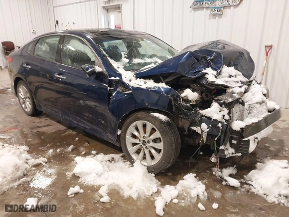 2017 Kia Optima EX with VIN 5XXGU4L31HG152217, listed as a IAAI auction lot 41726906 with 97,681 mi miles. Bid and sale history available at carsss.com. Image 1.