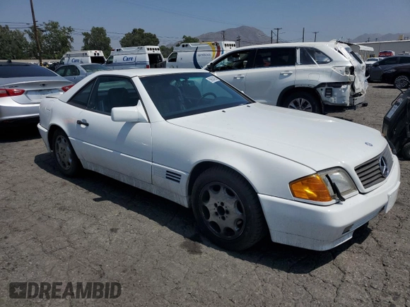 1994 Mercedes-Benz SL with VIN WDBFA63E8RF100874, listed as a Copart auction lot 59604935 with 146,006 mi miles and Salvage title. Bid and sale history available at DreamBid. Image 4.