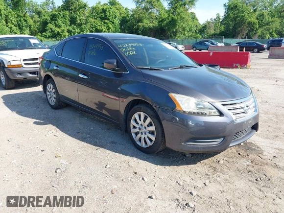 2013 Nissan Sentra FE+ S with VIN 3N1AB7AP1DL742969, listed as a IAAI auction lot 42249953 with 122,512 mi miles and . Bid and sale history available at DreamBid. Image 1.