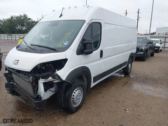 2025 Ram ProMaster Cargo Van Tradesman with VIN 3C6LRVDG3SE511551, listed as a IAAI auction lot 41558905 with 5,107 mi miles. Bid and sale history available at carsss.com. Image 19.