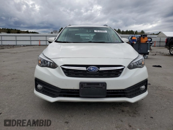 2021 Subaru Impreza Premium z VIN 4S3GTAV66M3714213, wystawiony jako Copart lot #56163095 z przebiegiem 32 841 mil mil oraz Szkoda całkowita • Salvage title. Historia ofert i sprzedaży dostępna na DreamBid. Obrazek 5.
