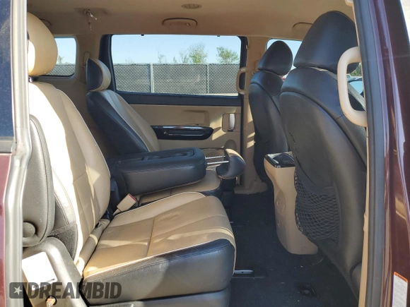 2015 Kia Sedona EX with VIN KNDMC5C16F6020916, listed as a Copart auction lot 49264995 with 133,164 mi miles and Salvage Title. Bid and sale history available at carsss.com. Image 11.