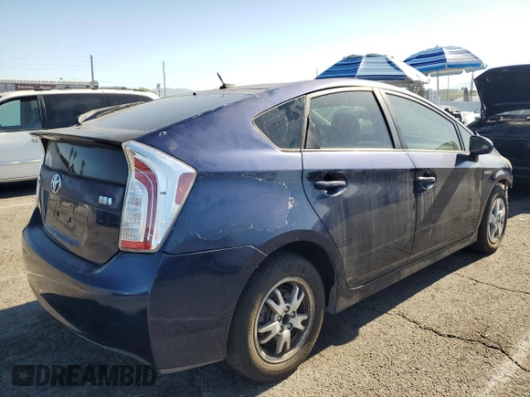 2012 Toyota Prius One with VIN JTDKN3DU2C1497799, listed as a Copart auction lot 56428375 with 208,195 mi miles and Salvage Title. Bid and sale history available at DreamBid. Image 3.