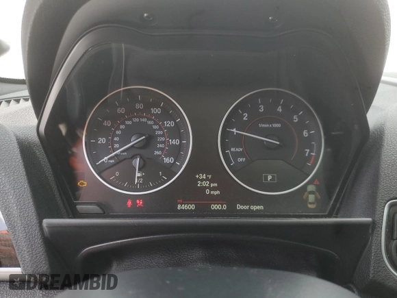 2017 BMW 2 Series M240i xDrive with VIN WBA2G3C51HV640971, listed as a Copart auction lot 43590235 with 84,600 mi miles and Salvage Title. Bid and sale history available at carsss.com. Image 9.