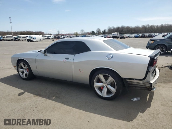 2010 Dodge Challenger SRT-8 with VIN 2B3CJ7DW7AH103481, listed as a Copart auction lot 50550225 with 50,353 mi miles and Salvage title. Bid and sale history available at DreamBid. Image 2.
