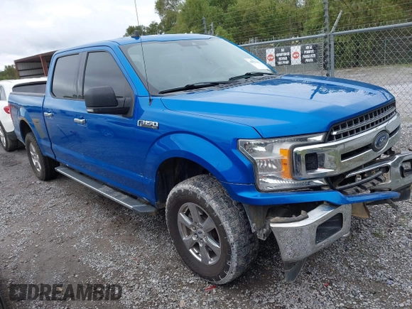 2019 Ford F-150 XL with VIN 1FTFW1E58KFA68470, listed as a IAAI auction lot 40823381 with 174,401 mi miles and . Bid and sale history available at DreamBid. Image 1.