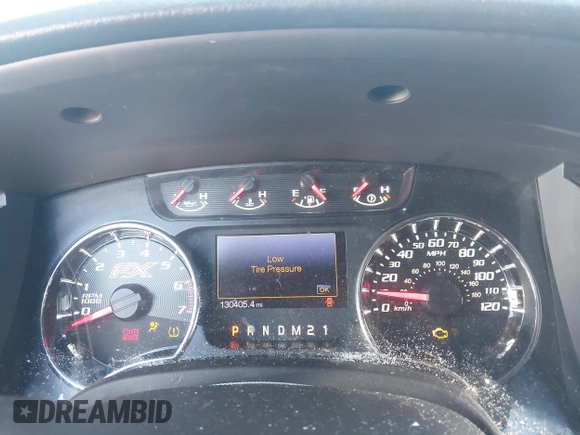 2012 Ford F-150 XL with VIN 1FTFW1CF8CFC89225, listed as a IAAI auction lot 41618046 with 130,405 mi miles. Bid and sale history available at carsss.com. Image 7.