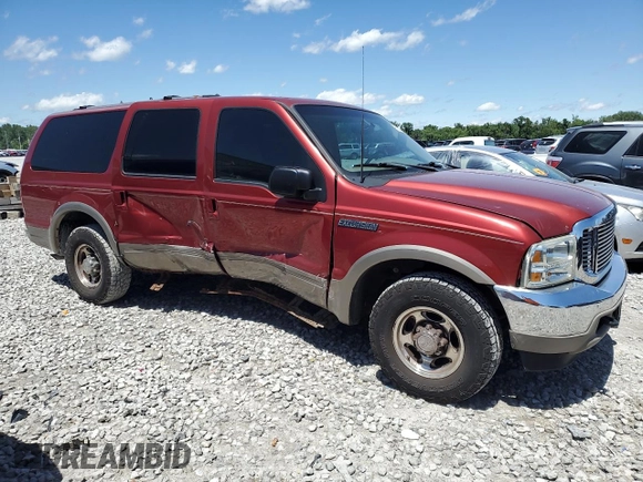2000 Ford Excursion Limited z VIN 1FMNU42S2YED84910, wystawiony jako Copart lot #57272245 z przebiegiem 235 173 mil mil oraz Szkoda całkowita • Salvage title. Historia ofert i sprzedaży dostępna na DreamBid. Obrazek 4.