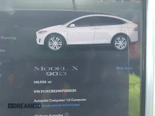 2016 Tesla Model X 70D with VIN 5YJXCBE24GF002020, listed as a IAAI auction lot 41799528 with 149,556 mi miles. Bid and sale history available at carsss.com. Image 7.