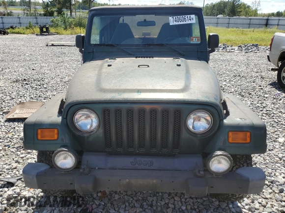 2001 Jeep Wrangler Sahara with VIN 1J4FA59S61P373670, listed as a Copart auction lot 74060614 with 176,111 mi miles and Clean Title. Bid and sale history available at carsss.com. Image 5.