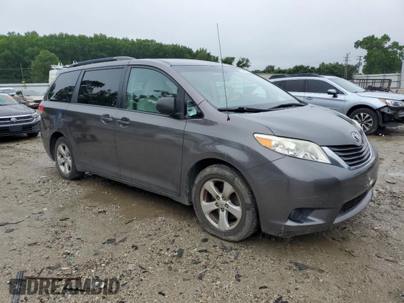 2013 Toyota Sienna LE AAS with VIN 5TDKK3DC3DS305228, listed as a Copart auction lot 57238075 with 204,001 mi miles and Salvage title. Bid and sale history available at DreamBid. Image 4.