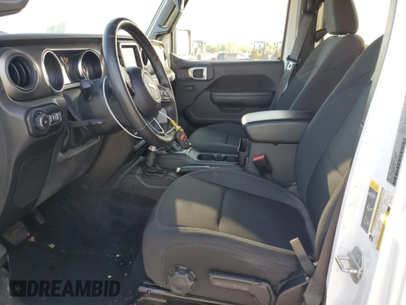 2022 Jeep Wrangler Unlimited Sport with VIN 1C4HJXDNXNW132525, listed as a Copart auction lot 72717044 with 23,215 mi miles and Salvage Title. Bid and sale history available at DreamBid. Image 7.