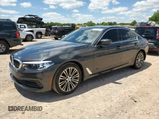 2019 BMW 5 Series 530i with VIN WBAJA5C55KWA57767, listed as a Copart auction lot 58752625 with 38,725 mi miles and Salvage title. Bid and sale history available at DreamBid. Image 1.