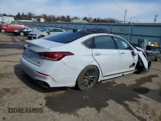 2020 Genesis G80 Sport with VIN KMTFN4JB8LU329692, listed as a Copart auction lot 45175985 with 32,410 mi miles and Salvage title. Bid and sale history available at DreamBid. Image 3.