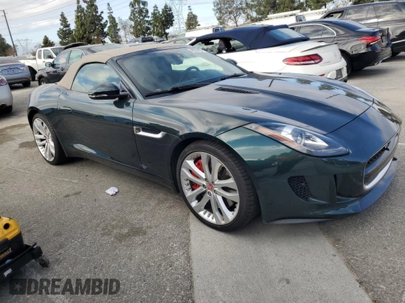 2015 Jaguar F-Type S with VIN SAJWA6FC9F8K14539, listed as a Copart auction lot 48292804 with 46,068 mi miles and . Bid and sale history available at DreamBid. Image 4.