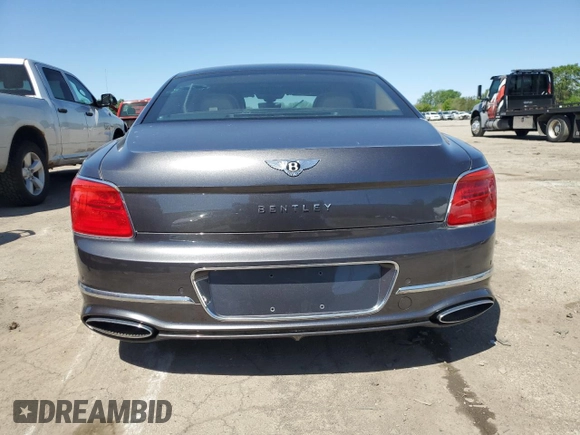 2020 Bentley Flying Spur W12 with VIN SCBBB6ZGXLC081181, listed as a Copart auction lot 57343505 with Not provided miles and Salvage title. Bid and sale history available at DreamBid. Image 6.
