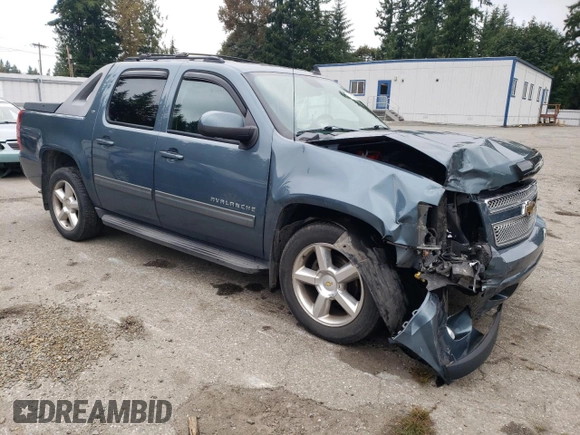 2011 Chevrolet Avalanche LT with VIN 3GNTKFE34BG369222, listed as a Copart auction lot 71200534 with 107,645 mi miles and Salvage Title. Bid and sale history available at DreamBid. Image 4.