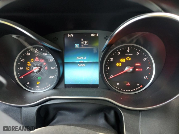 2021 Mercedes-Benz GLC with VIN W1N0G8DB5MV264533, listed as a Copart auction lot 52775905 with 56,384 mi miles and Salvage Title. Bid and sale history available at carsss.com. Image 9.