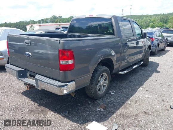2005 Ford F-150 XLT with VIN 1FTPW12515KE80153, listed as a IAAI auction lot 42057009 with 135,454 mi miles. Bid and sale history available at carsss.com. Image 4.