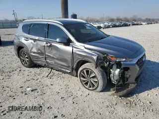 2019 Hyundai Santa Fe Limited with VIN 5NMS53AD3KH075579, listed as a Copart auction lot 46757675 with 78,551 mi miles and Salvage Title. Bid and sale history available at carsss.com. Image 4.